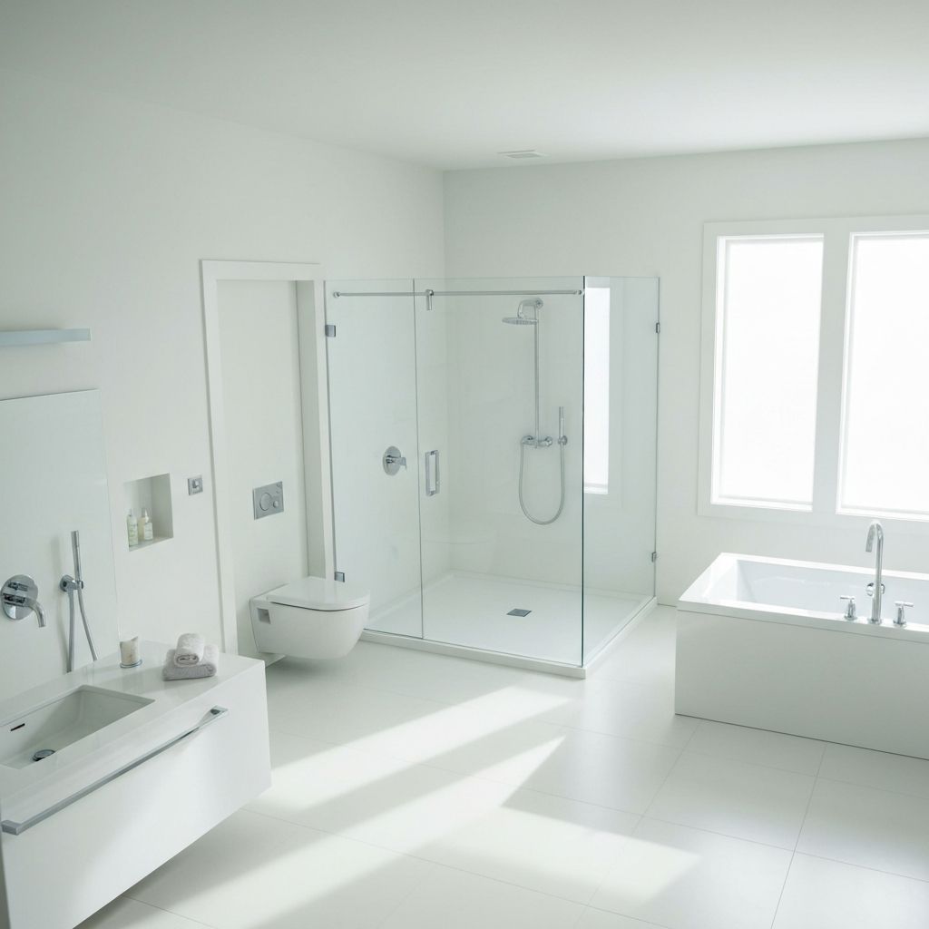 Sparkling clean bathroom